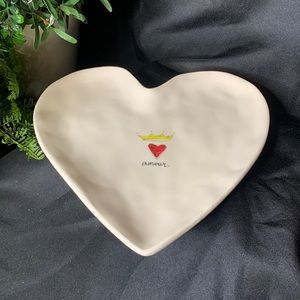 Magenta Rae Dunn heart shaped “Amour” trinket dish.